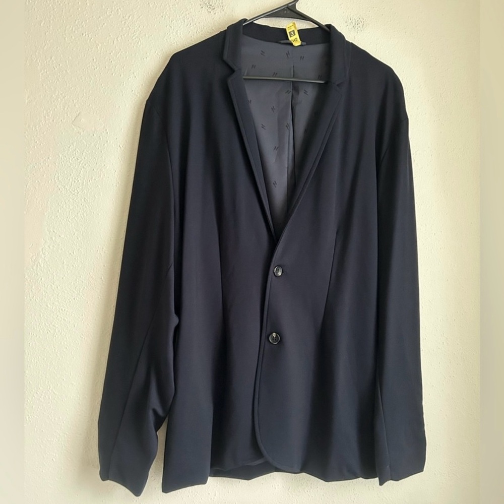Mugsy Jeans men’s navy stretch blazer XL comfort Rayon